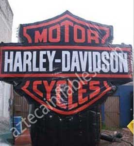 logotipo inflable para harley davidson