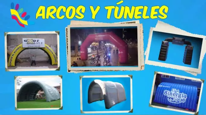 arcos inflables tuneles inflables